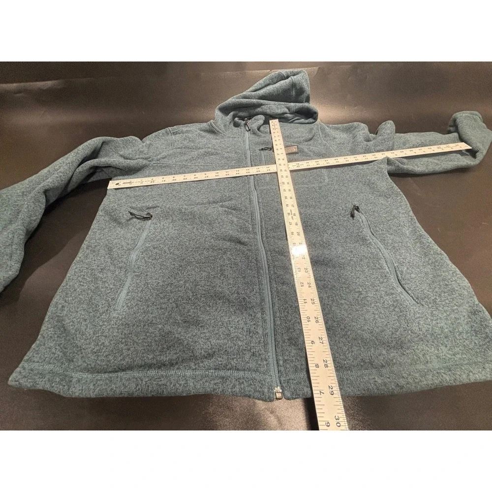 The North Face NWOT Mens‎ Fleece Jacket Full Zip Hooded Gray XXL